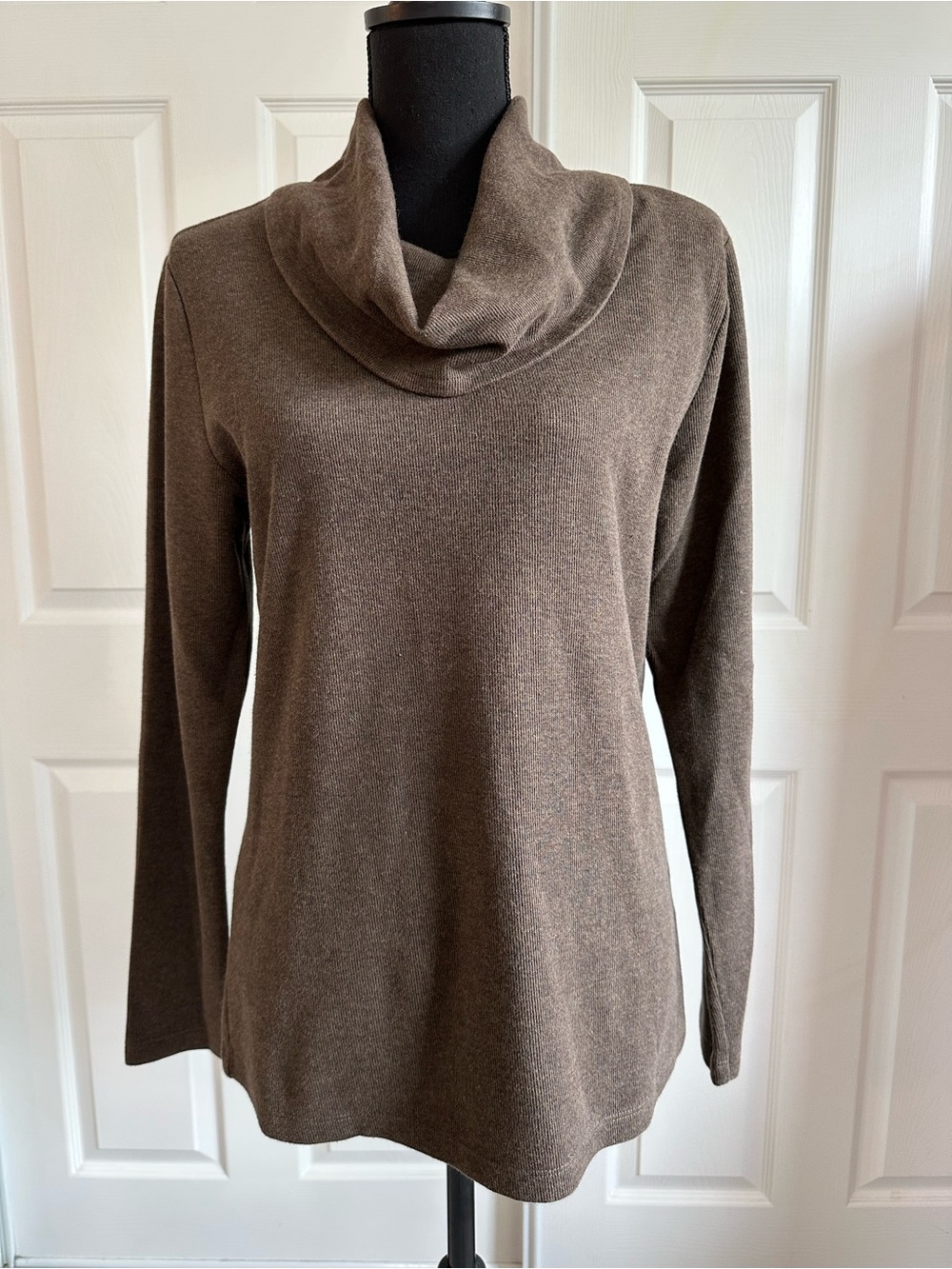 Gander Mountain Guide Series Brown Cowl Neck Pullover Sweater